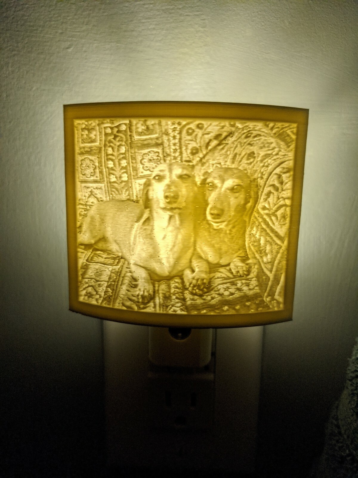 Personalized Nightlight. Illuminated Custom Lithophane. Nursery, Gift, Memorial.