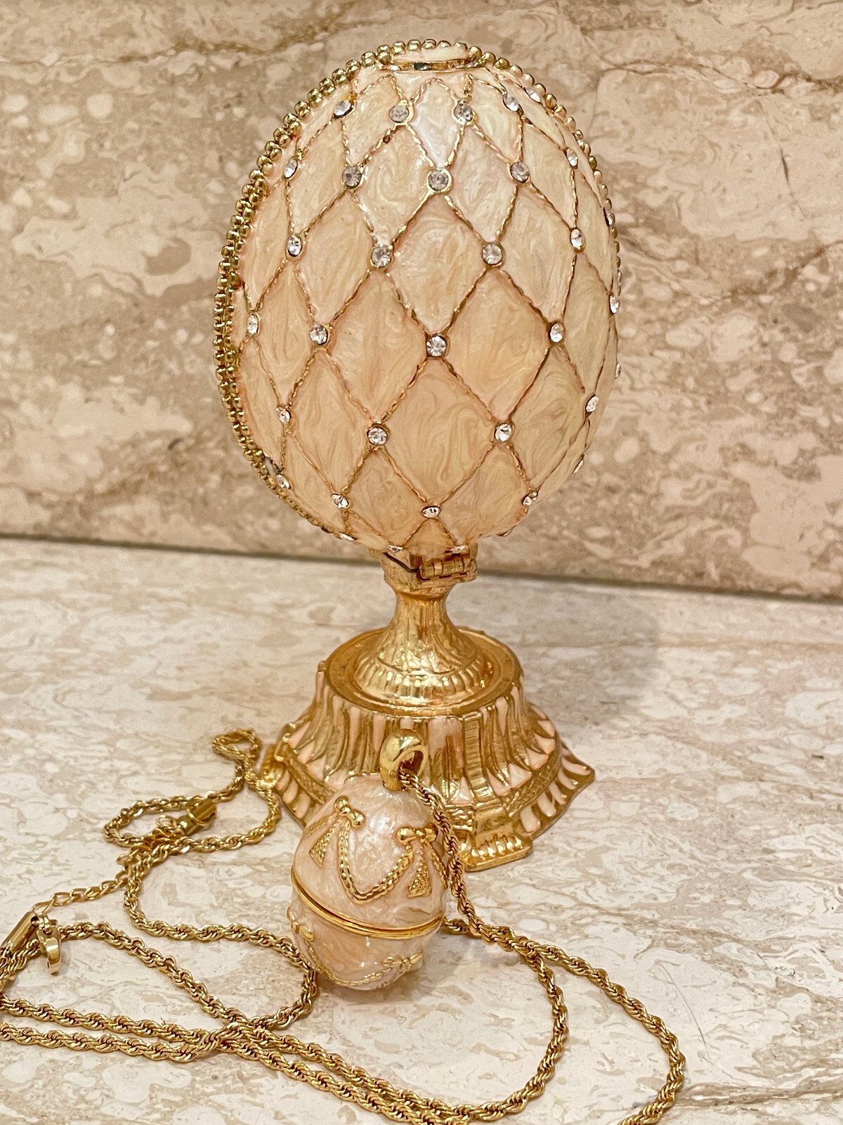 Imperial Faberge Egg & Faberge Eggs Necklace Sets for women Imperial Faberge Egg & Faberge Eggs Necklace Sets for women