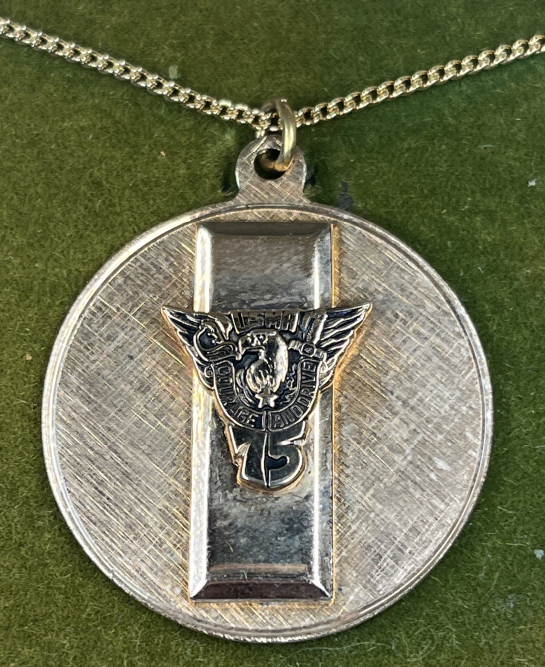 RARE USMA 1975 West Point US Military Academy Class Pendant Necklace Orig Box