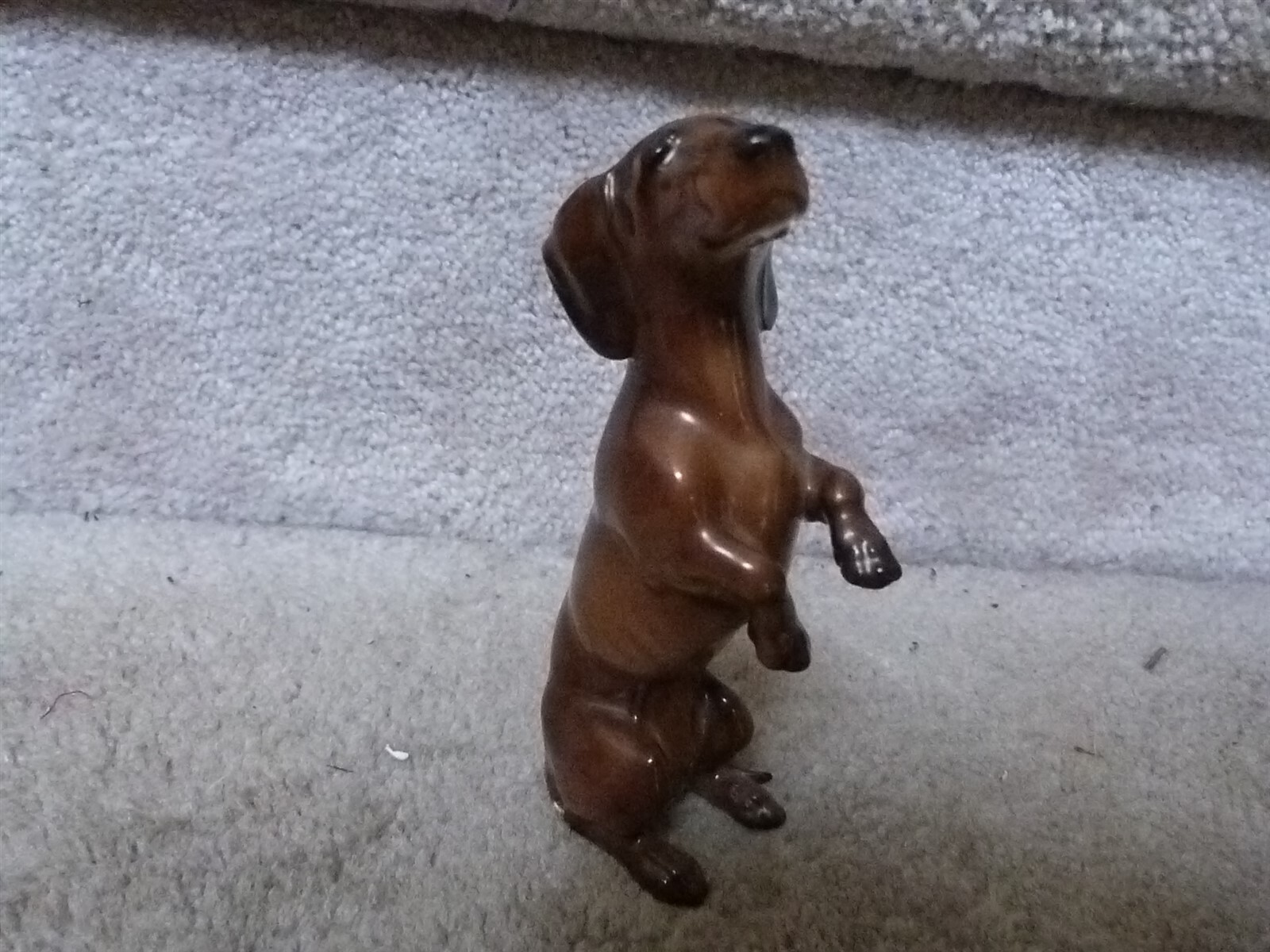 VINTAGE Lorenz Hutschenreuth Figurine Standing Begging Dachshund Dog EUC 5