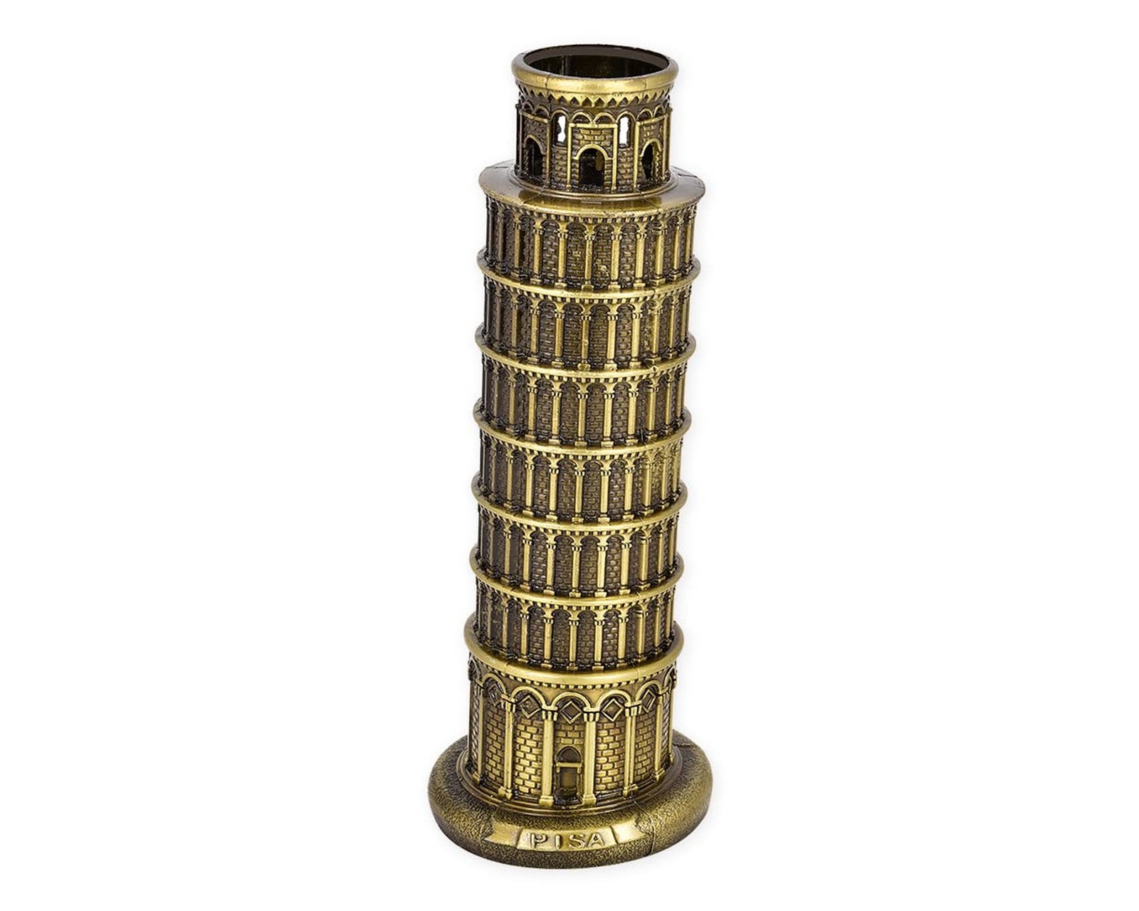 DS. DISTINCTIVE STYLE Metallic Leaning Tower of Pisa Statue Souvenir Figurine...
