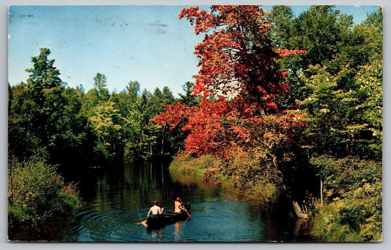 Candy Castle Annandale Minnesota Minn Retreat Forest Canoe Reflection Postcard