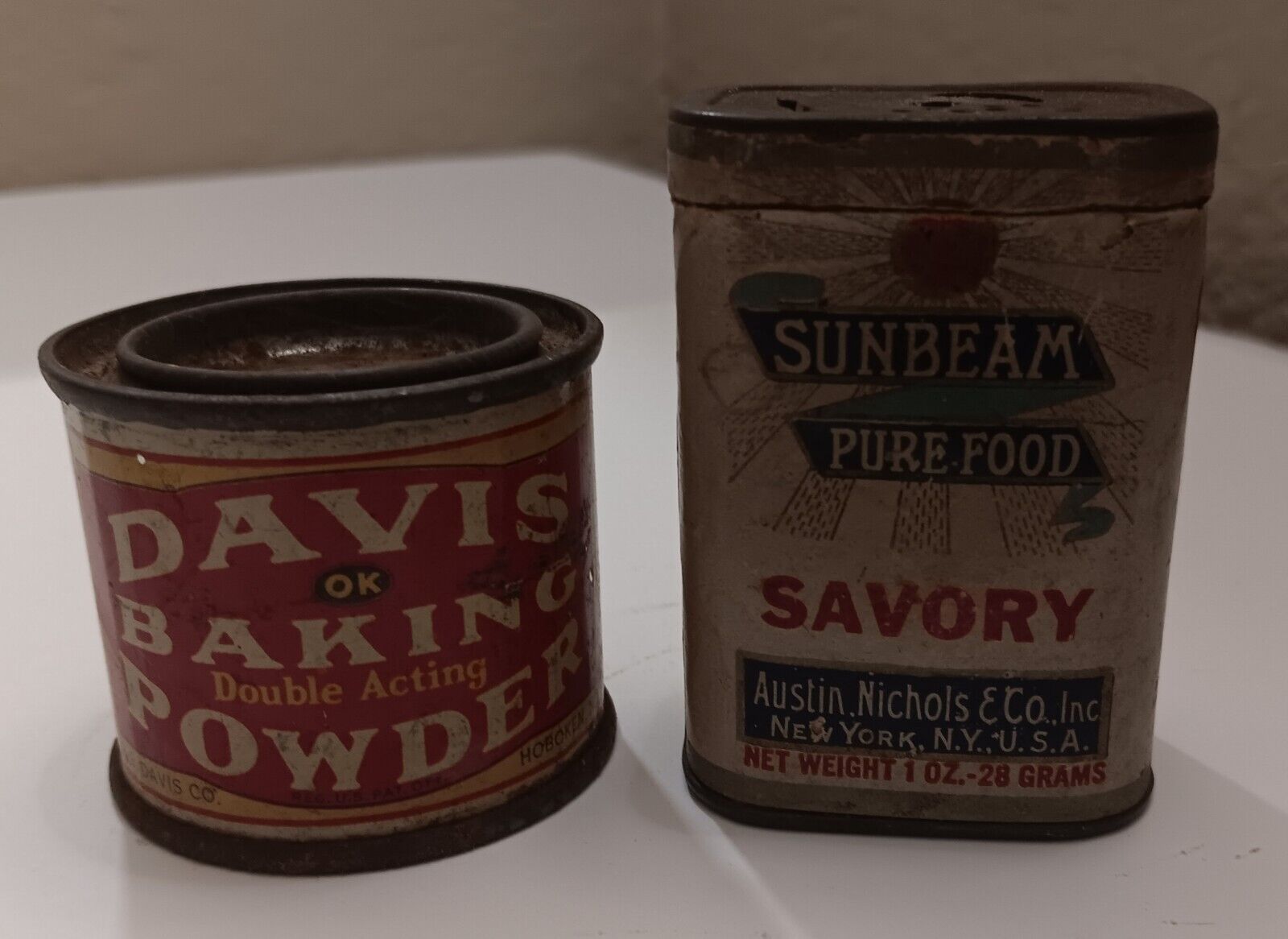 Vintage DAVIS OK Baking Powder Sample Tin
