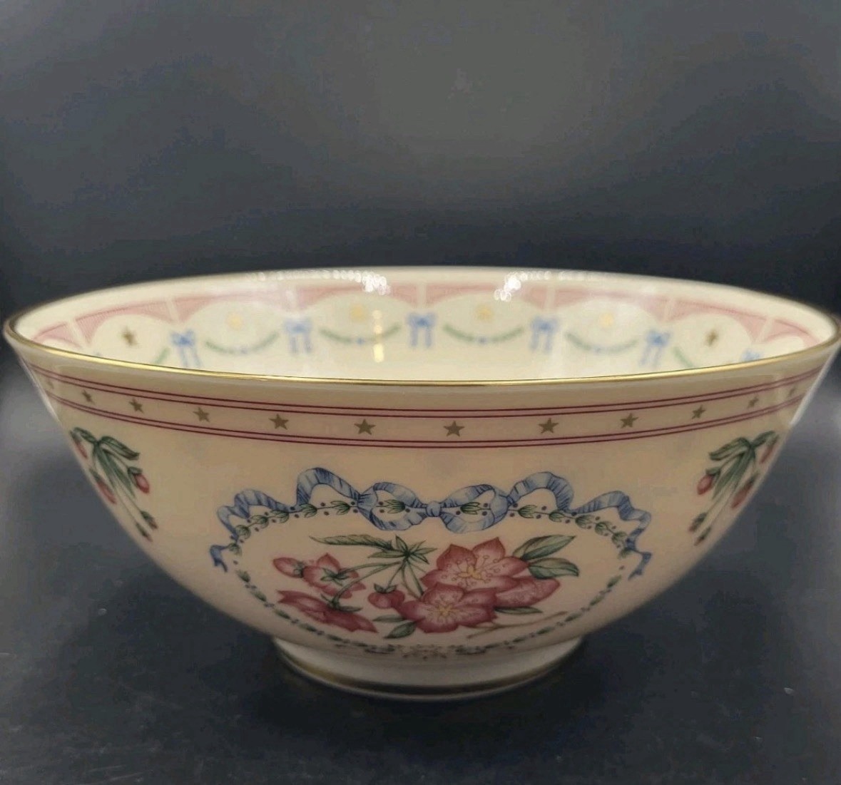 Lenox American Presidency Bicentennial Bowl Limited Edition Ivory China 1989
