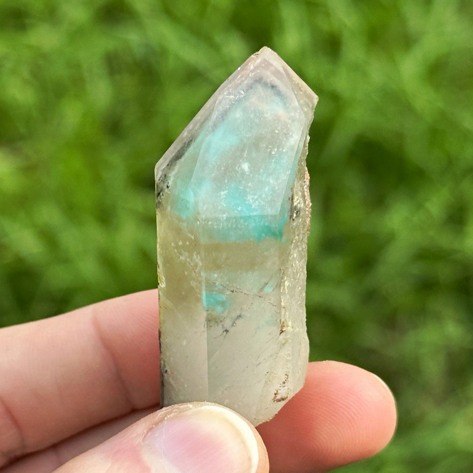 Rare 35g Ajoite Included Quartz from Messina District, South Africa Rare 35g Ajoite Included Quartz from Messina District, South Africa