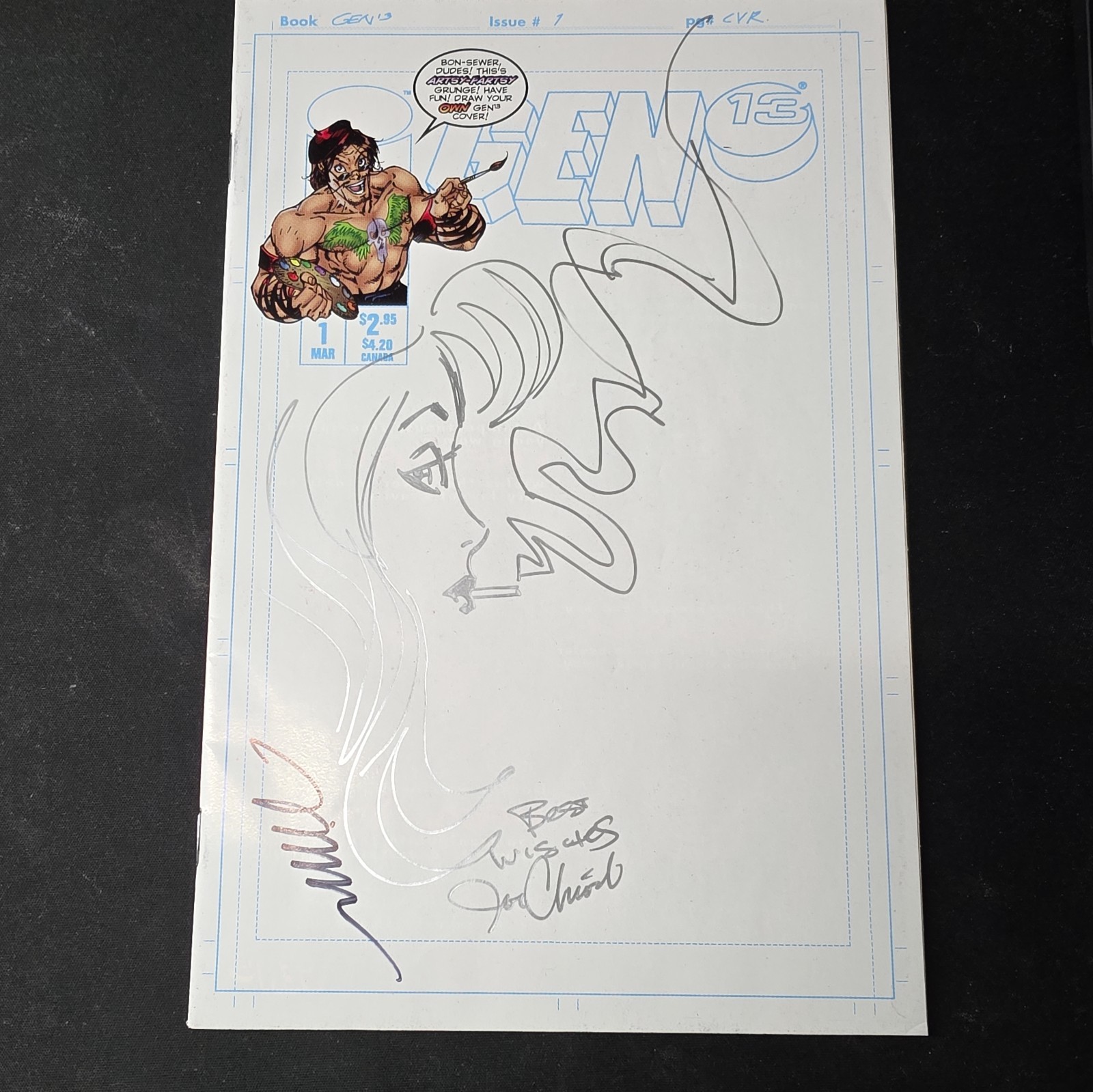 Gen 13 #1 - CGC 9.8 - Key Issue 1995 Cover M Variant J Scott Campbell