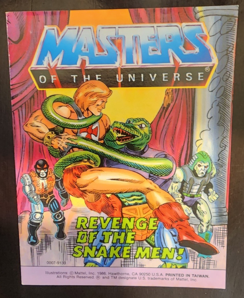 1986 MOTU Revenge of the Snake Men Mini Comic He-Man Masters Universe Vintage