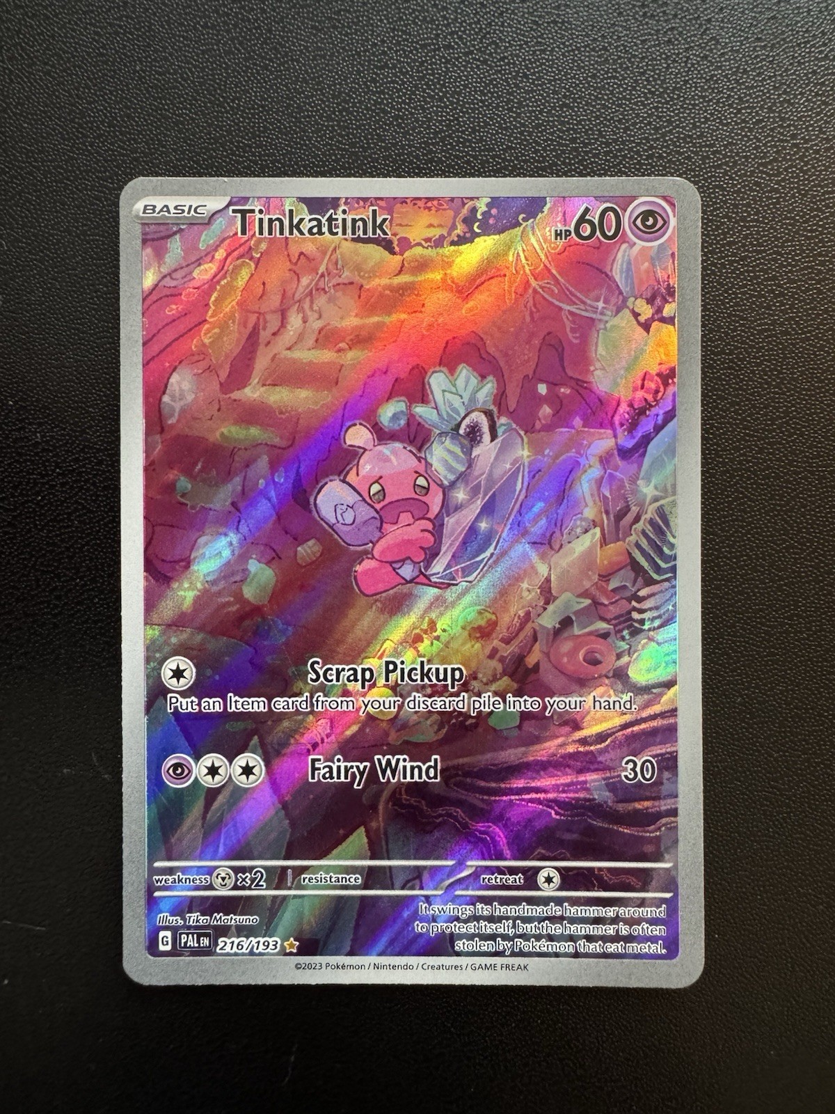 The Pokémon Company Pokémon TCG Tinkatink 216/193 Paldea Evolved Holo IR 2023