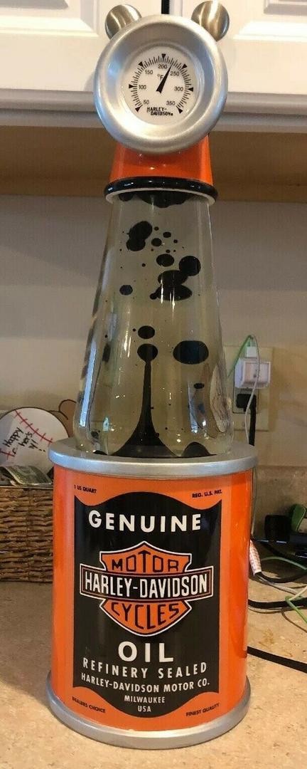 Vintage Harley Davidson Oil Can Lava Lamp (WORKING)