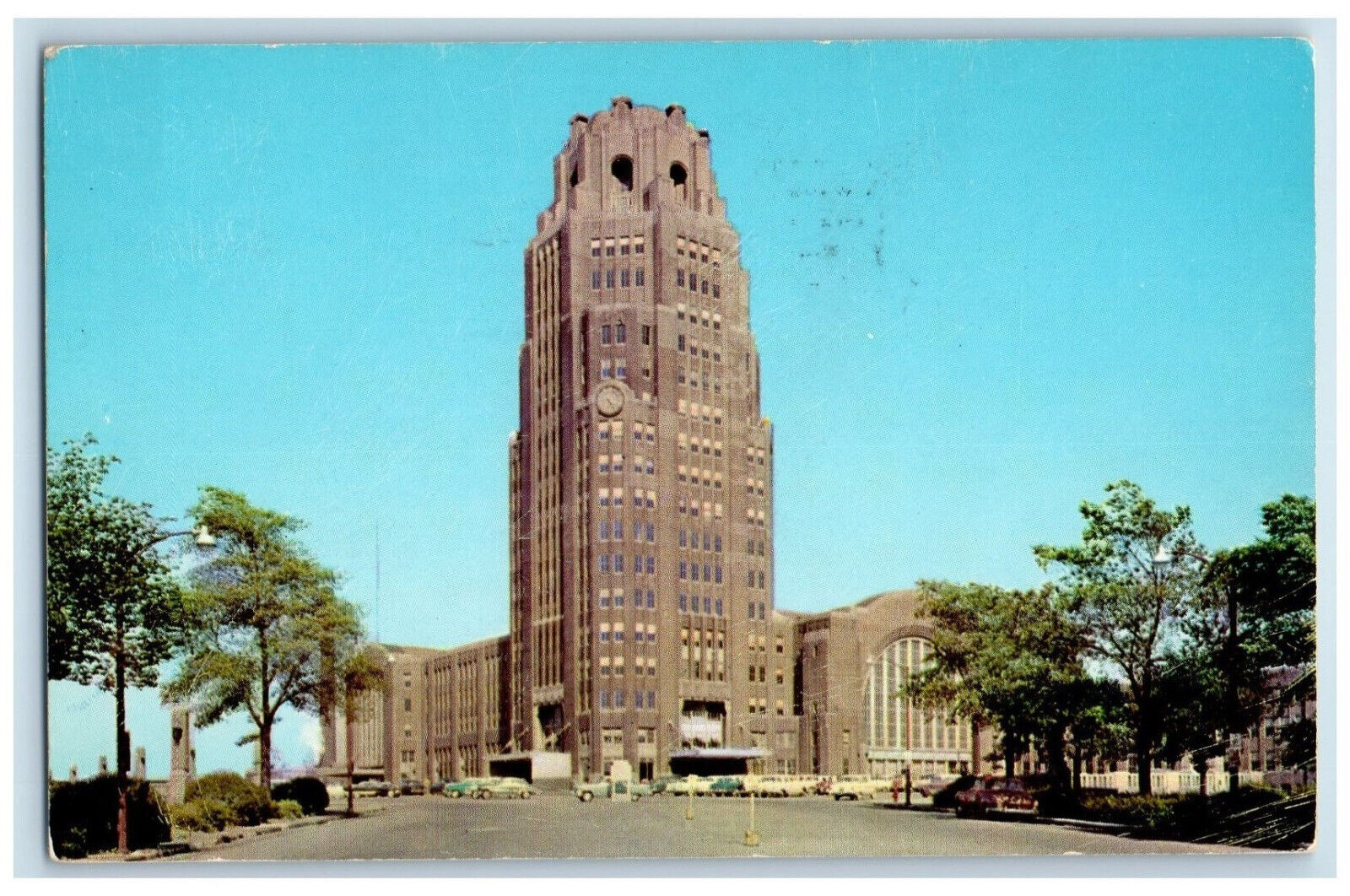 1962 New York Central Terminal Buffalo New York NY Posted Vintage Postcard