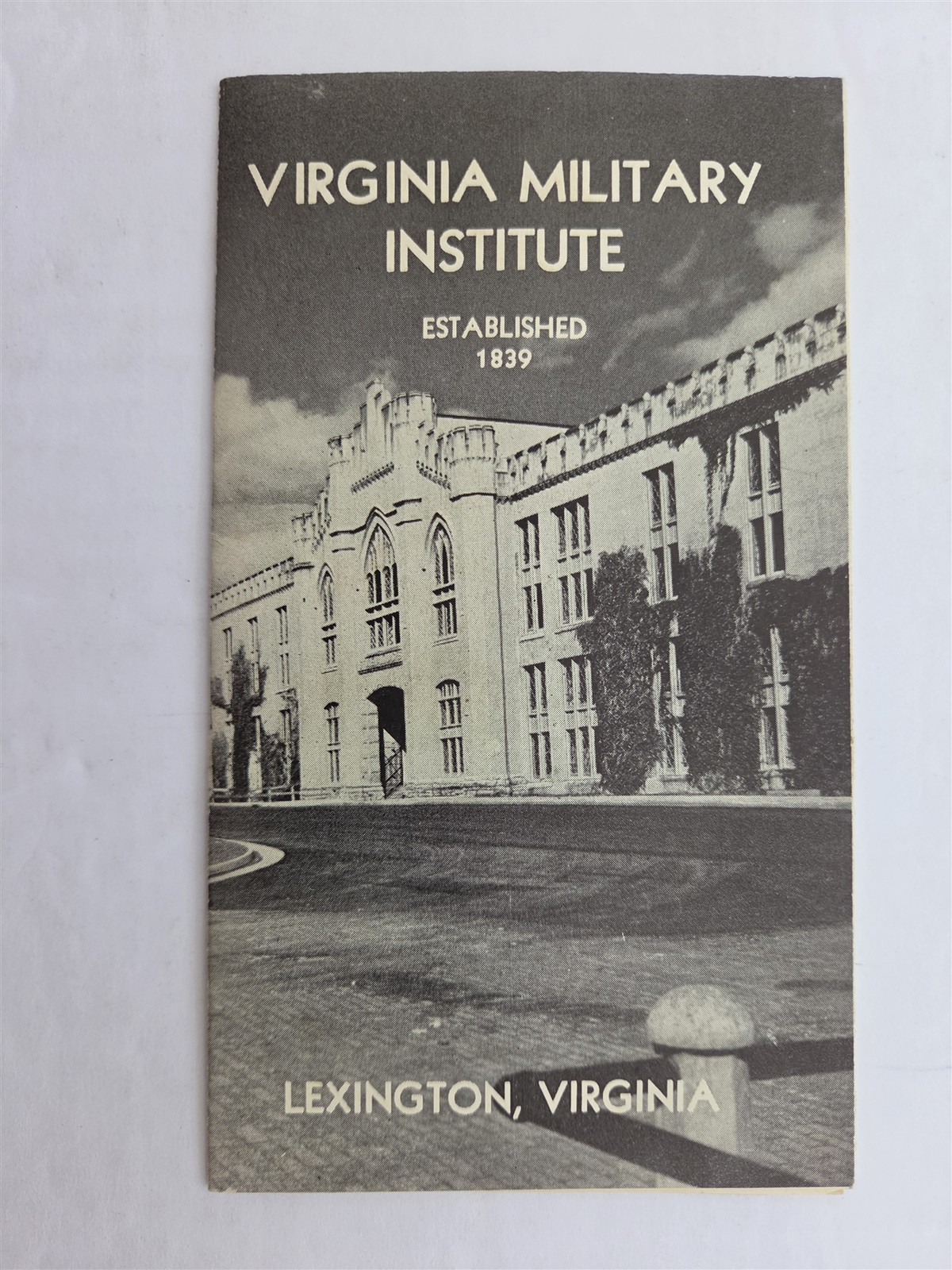 vintage VIRGINIA MILITARY INSTITUTE lexington va VMI CADET BARRACKS BROCHURE