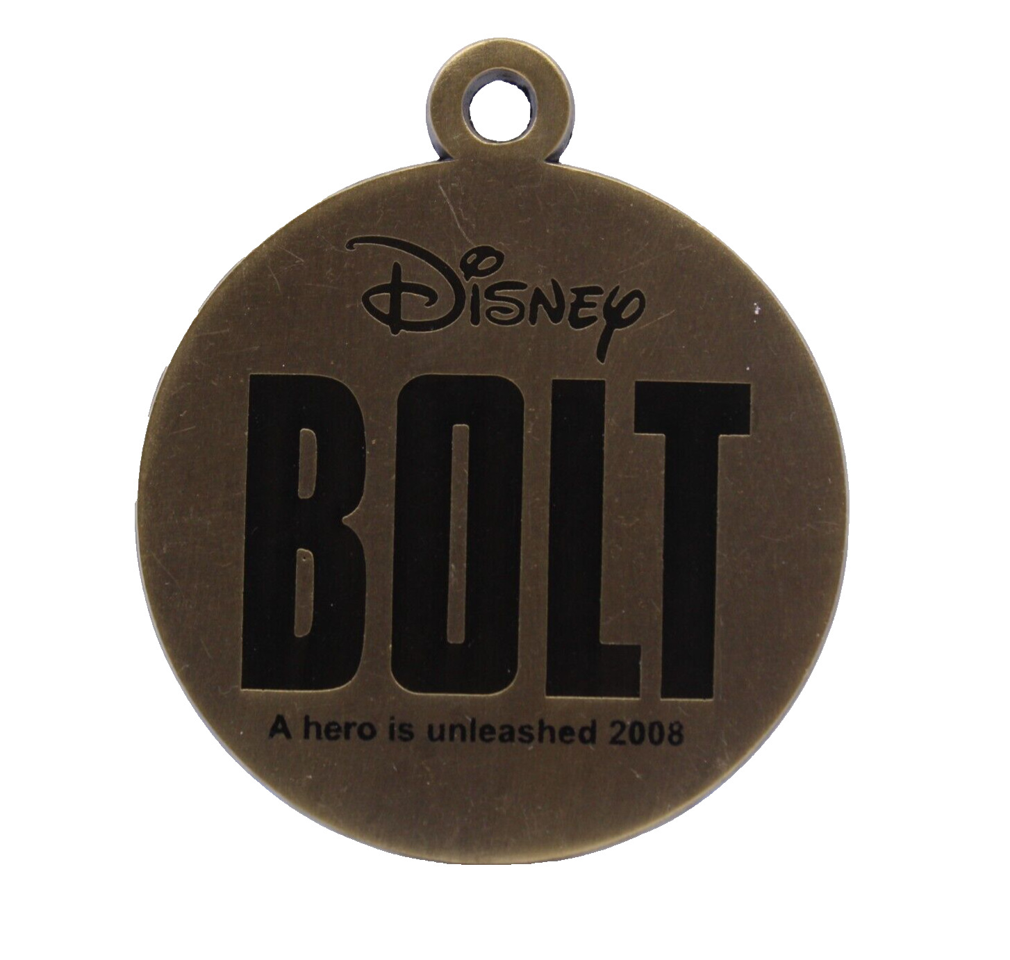 B4 Disney Cast LE 1750 Pin Bolt A hero is unleashed 2008 Opening Day Dog Tag