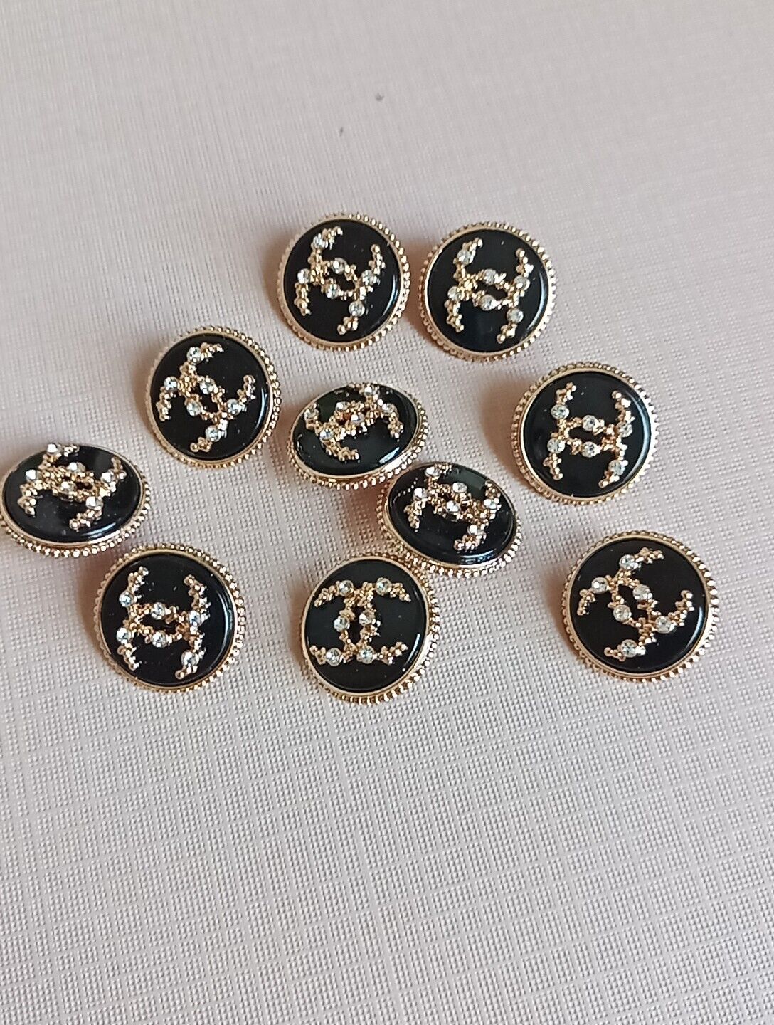 Lot Of 10 20mm   Designer Button REPLACEMENT Chanel BUTTON