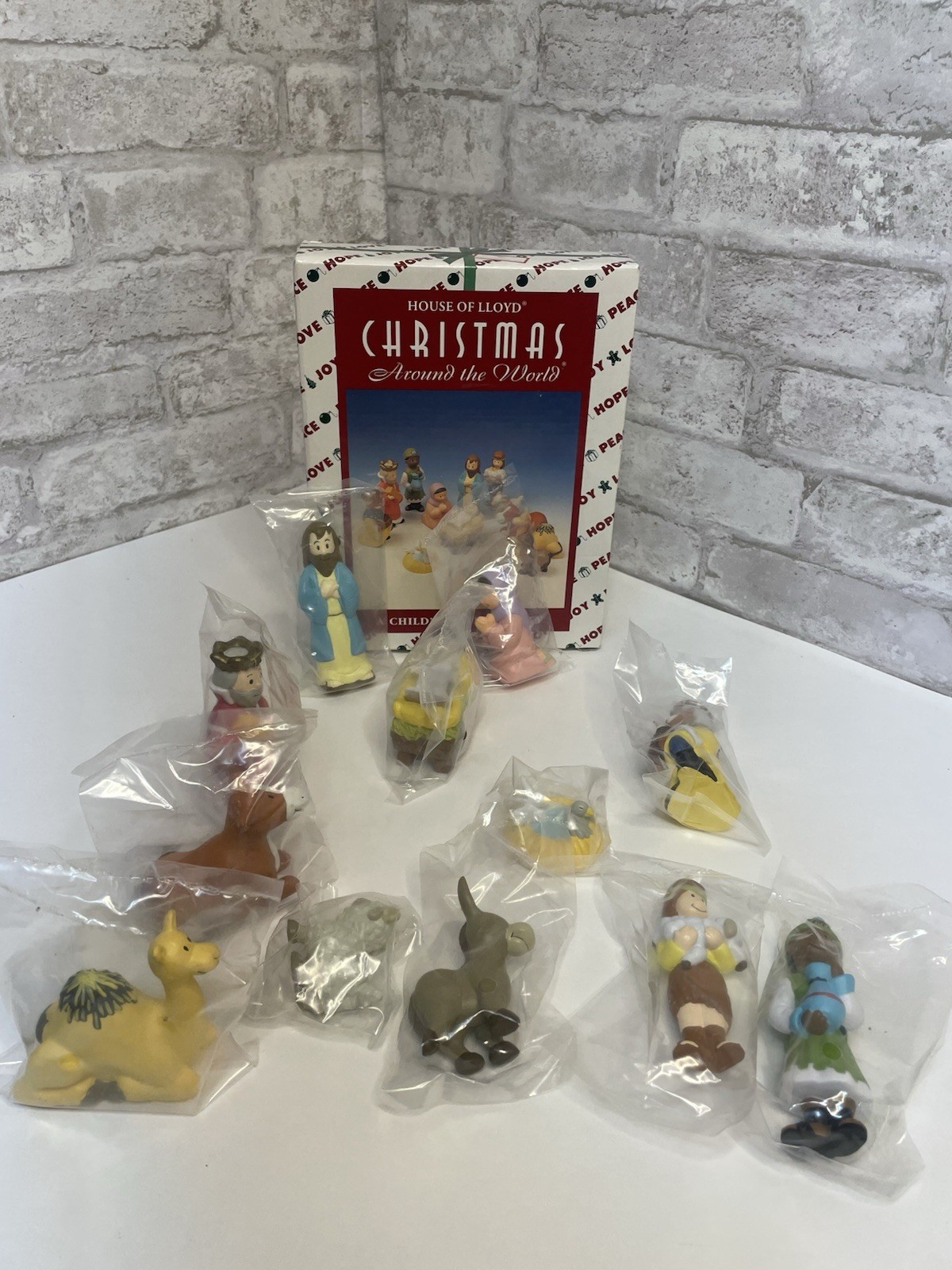 Vintage House Of Lloyd Childs 1st Nativity Set 13 pc Christmas Sealed Rare HTF