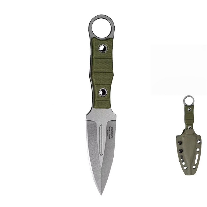 Portable Mini Fixed Blade Ring Knife G10 Handle Multi-Purpose Fruit Cutter Portable Mini Fixed Blade Ring Knife G10 Handle Multi-Purpose Fruit Cutter