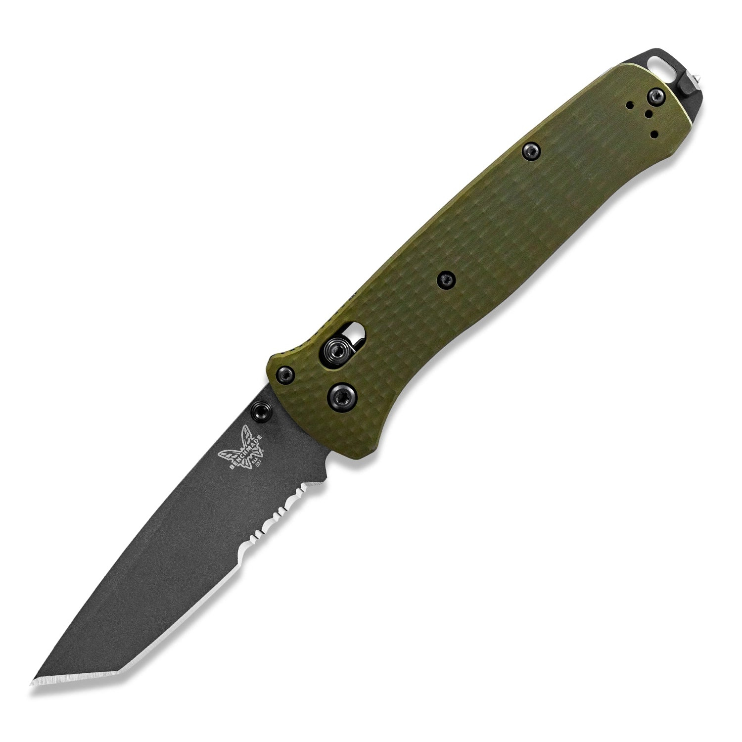 Benchmade 537SGY-1 Bailout® Green Aluminum Handle M4 Steel Folding Knife Benchmade 537SGY-1 Bailout® Green Aluminum Handle M4 Steel Folding Knife