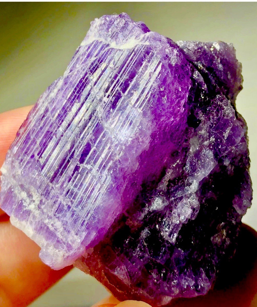 Rare Beautiful Natural Purple Scapolite Crystal Raw Rough Cluster Specimen