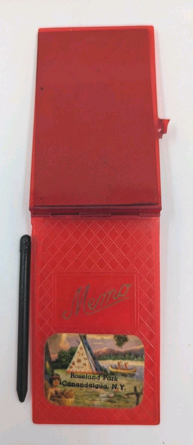 Vintage Roseland Park Memo Pad with Pencil, Canandaigua, NY Vintage Roseland Park Memo Pad with Pencil, Canandaigua, NY