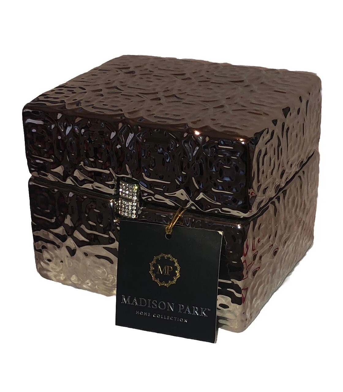 Nice MADISON PARK ❤️ HOME COLLECTION Ceramic Fine Design Silver Box Nice MADISON PARK ❤️ HOME COLLECTION Ceramic Fine Design Silver Box
