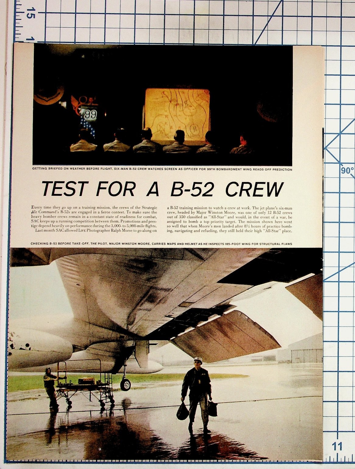 Vintage 1950s B-52 Bomber Crew Training Magazine Article Ephemera Vintage 1950s B-52 Bomber Crew Training Magazine Article Ephemera