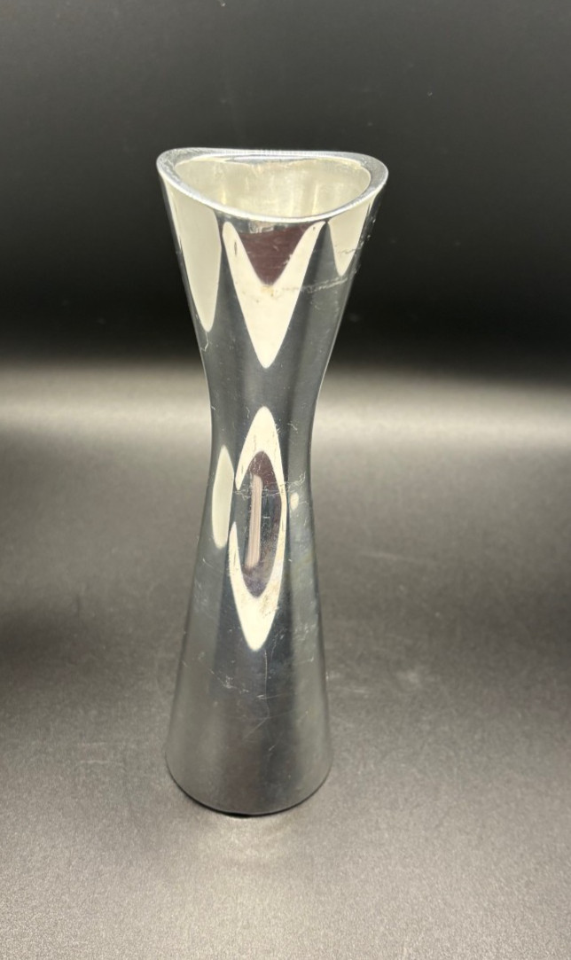 Vintage Nambé Studio Metal Alloy Bud Vase by Karim Rashid