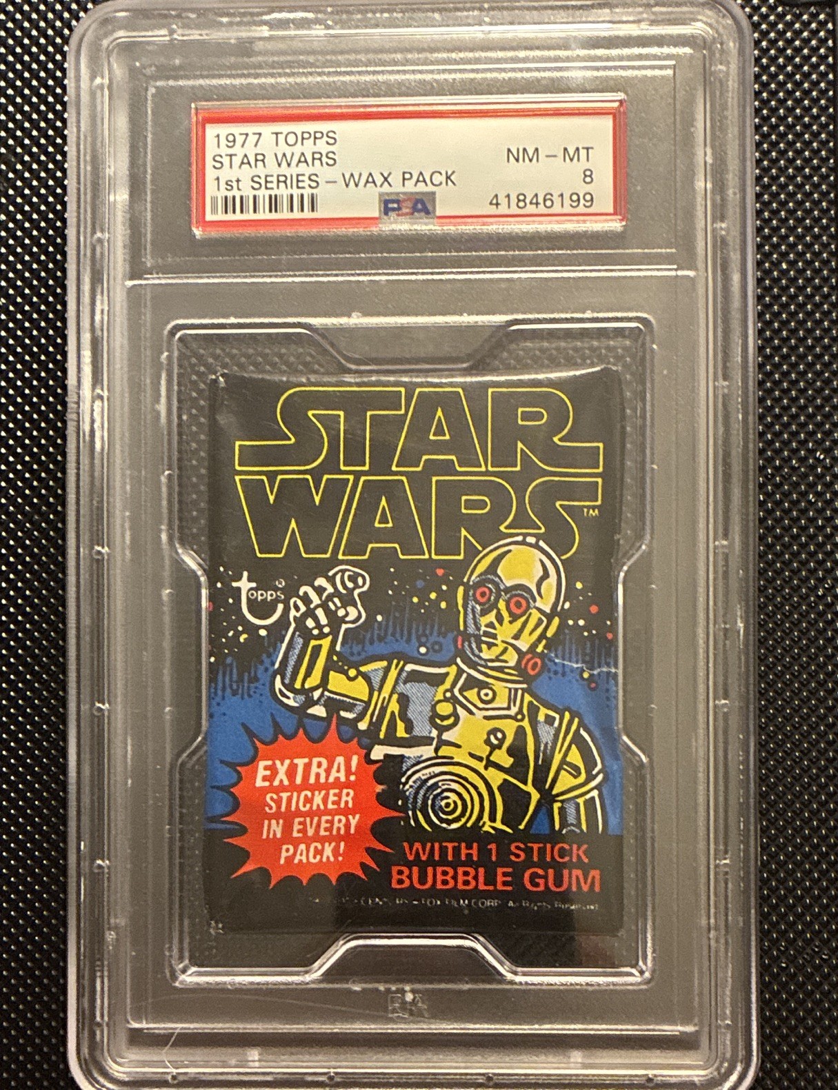 1977 TOPPS PSA 8 STAR WARS SERIES 1 WAX PACK  POSSIBLE #1 LUKE SKYWALKER RC