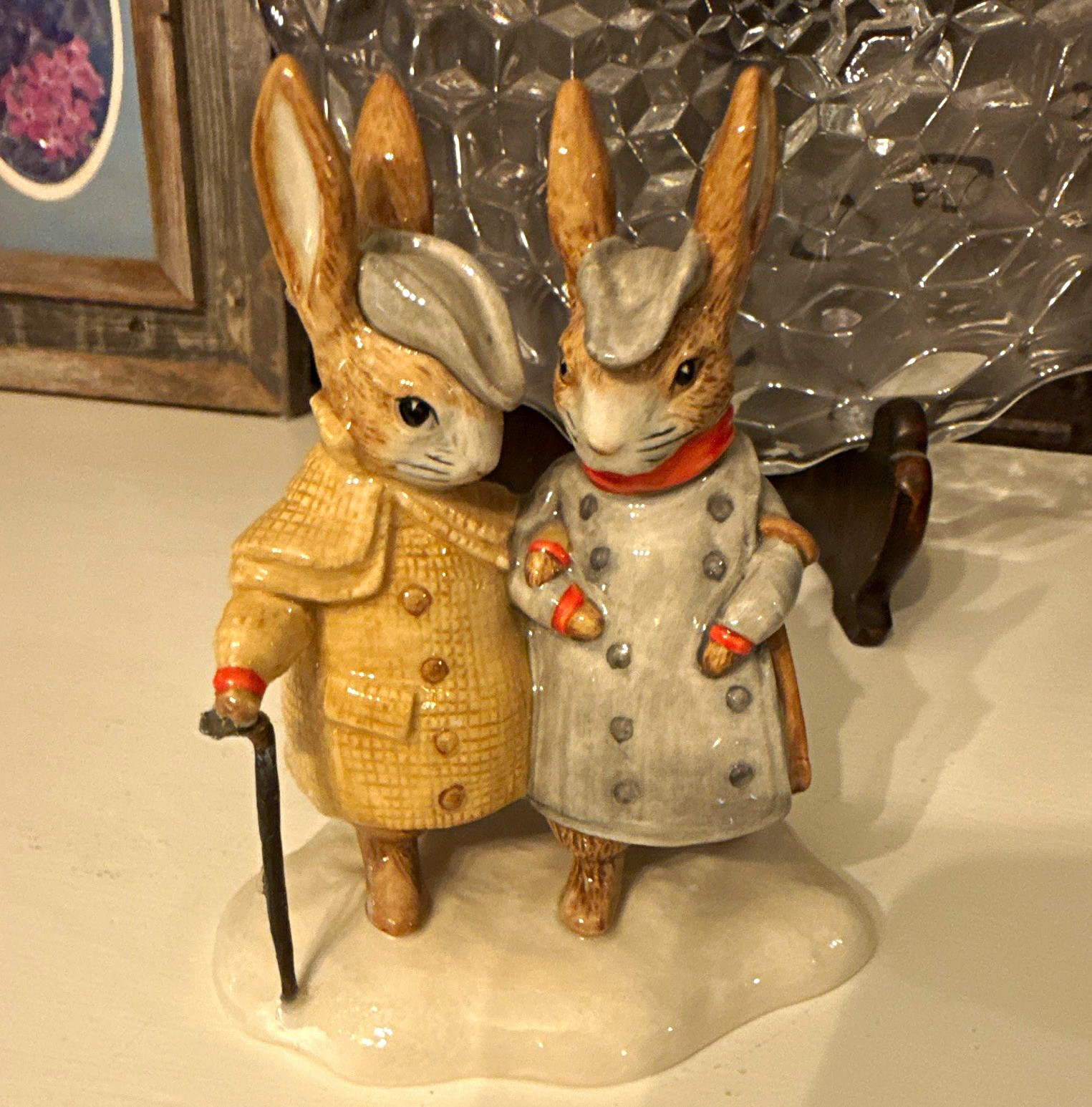 Two Gentlemen Rabbits Beatrix Potter P4210 John Beswick 2001 England