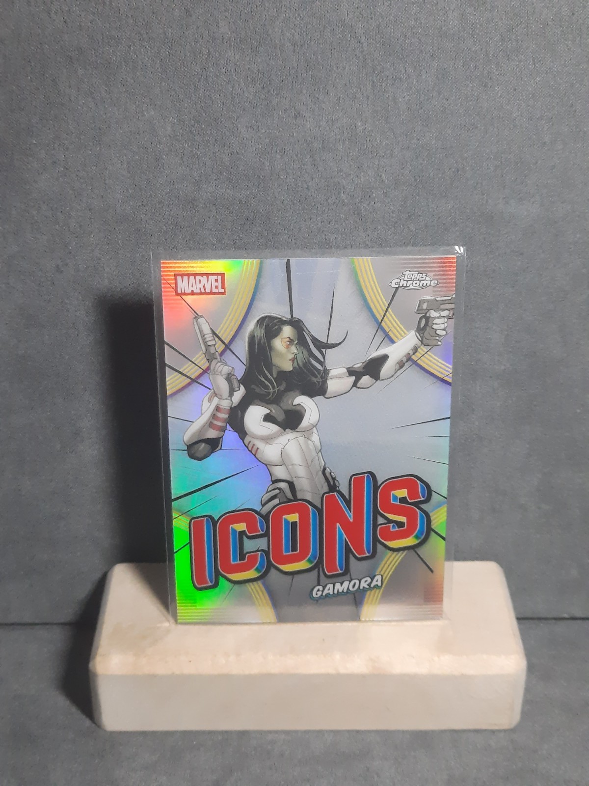2026 Topps Chrome Marvel Gamora Icons MI-06 Refractor Card Near Mint