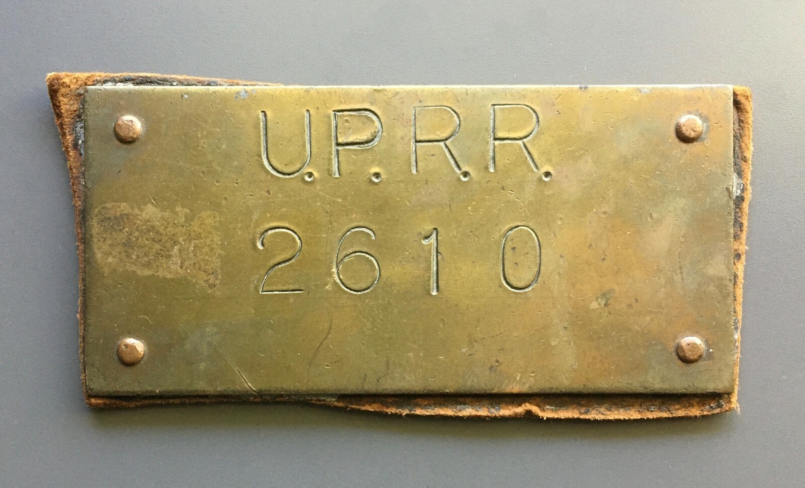 Antique Vintage Union Pacific Railroad Brass Tag Antique Vintage Union Pacific Railroad Brass Tag