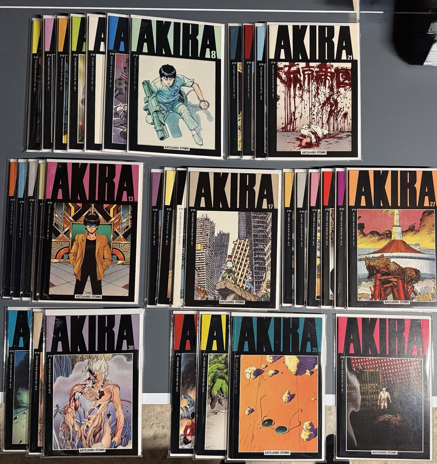 AKIRA 1-30, 32, 33, 35 Marvel Epic Comics Lot Katsuhiro Otomo 1988 Unread AKIRA 1-30, 32, 33, 35 Marvel Epic Comics Lot Katsuhiro Otomo 1988 Unread