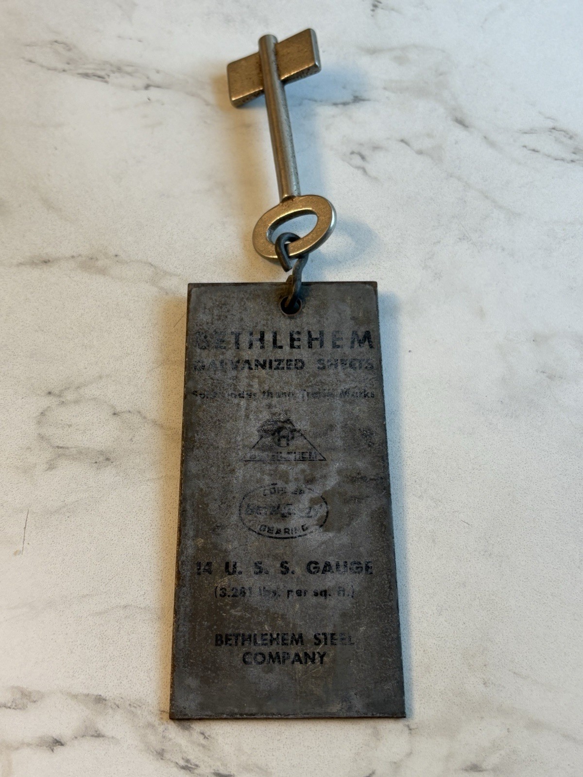 VERY🇺🇸SCARCE 1920s-30s “BETHLEHEM”STEEL COMPANY/SHOP/WAREHOUSE/OFFICE KEY 👀