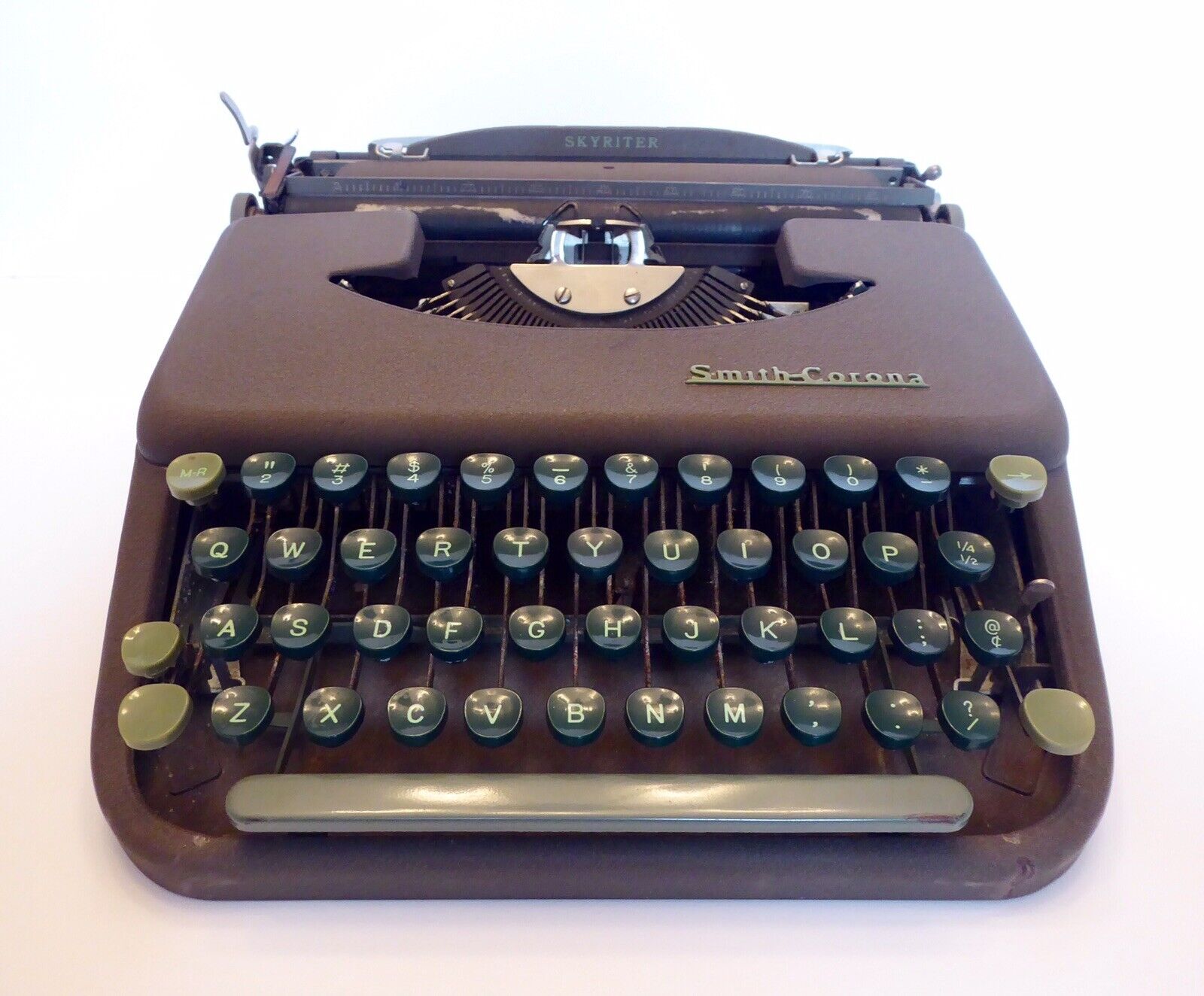 Vintage Smith Corona Skyriter Lightweight Portable Typewriter c. 1950s
