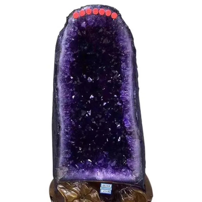 Natural Purple Amethyst Geode Cave Crystal Mineral Specimen Home Decor Ornament