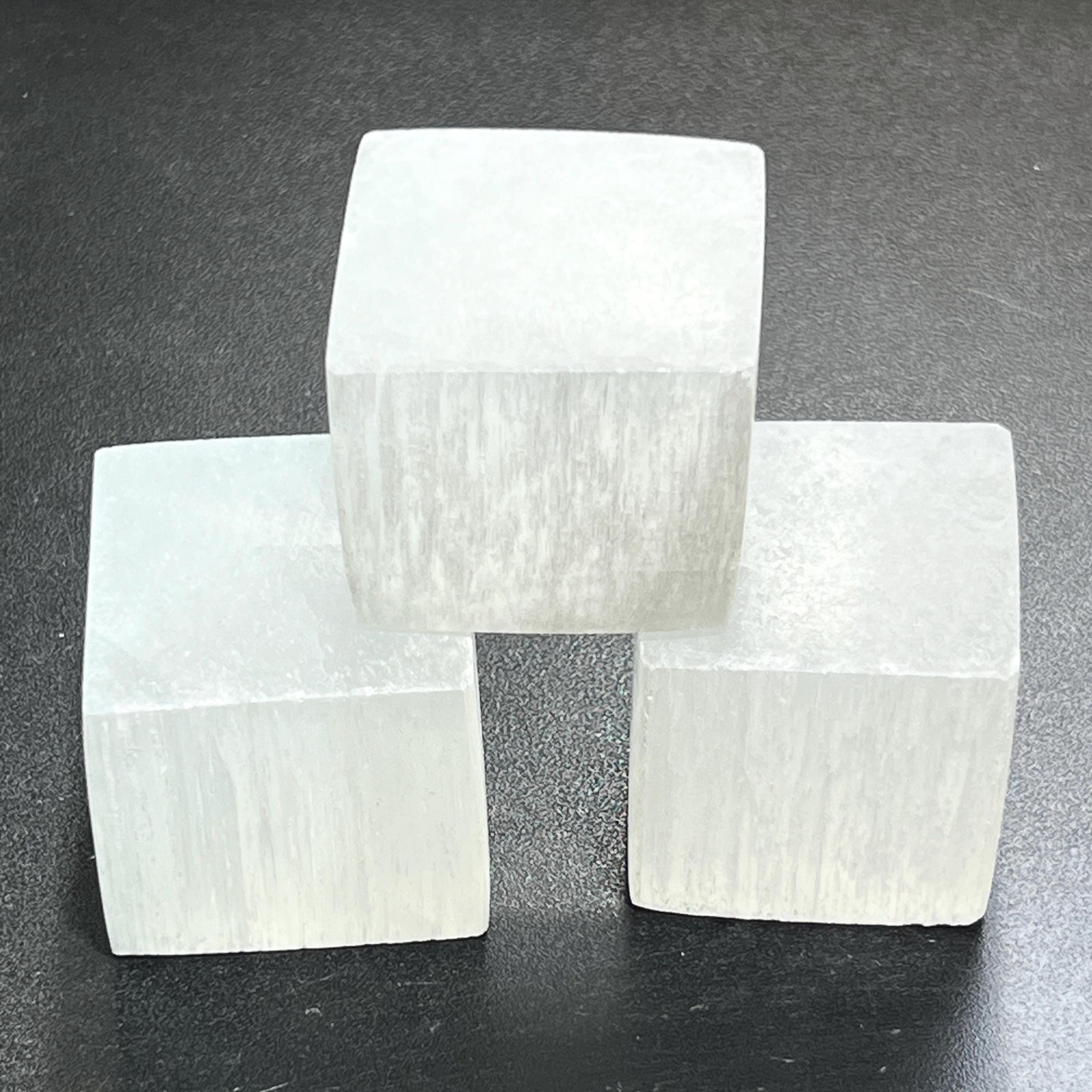 Selenite Satin Spar Crystal Cube Carvings Wholesale Gemstone Decor Supply