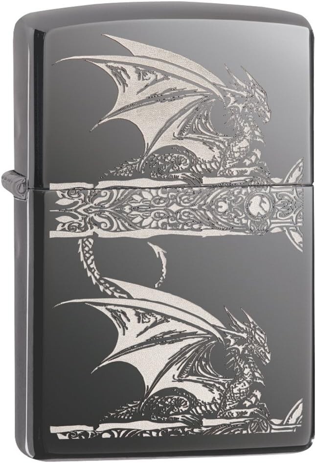 Zippo Anne Stokes Dragon Black Ice 28961