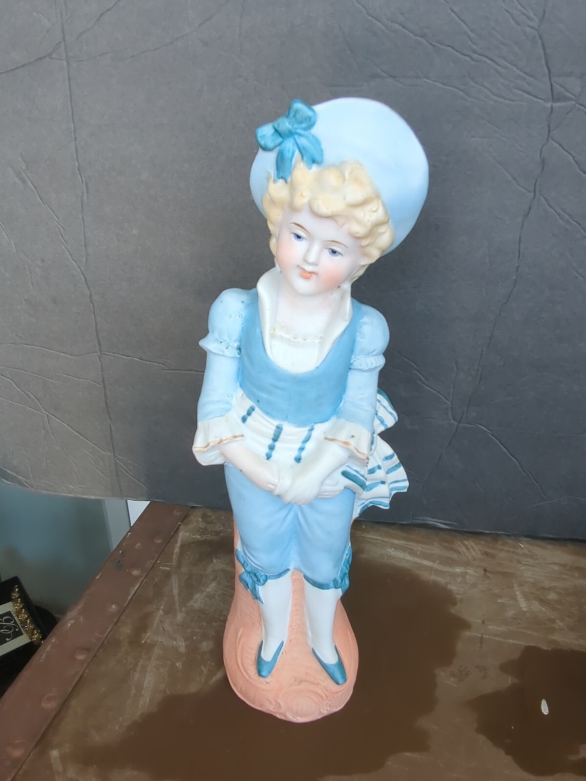 Antique Victorian Bisque Fancy boy  Figure Figurine German Statue