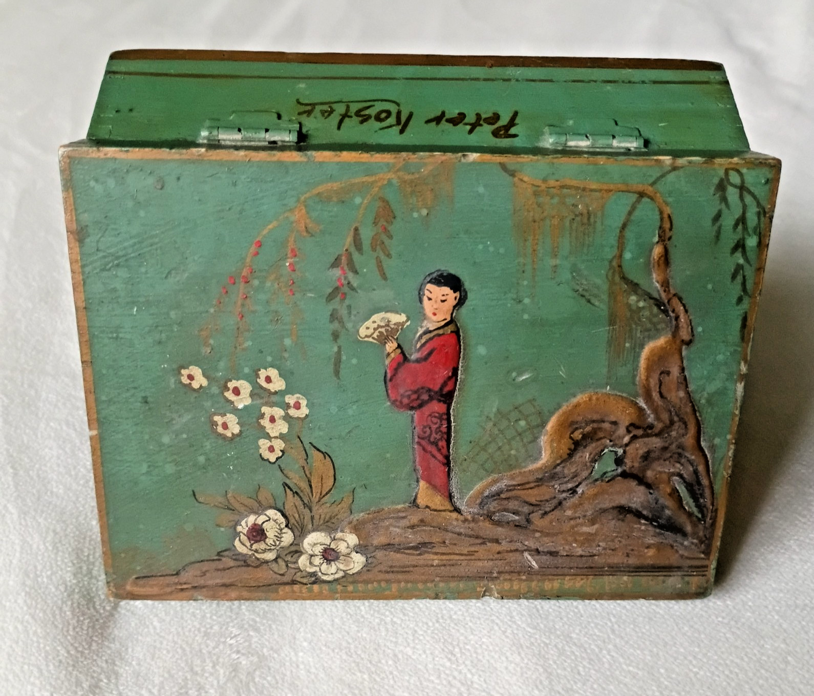 Peter Koster -Signed Hand Painted Wood Box 5.5 x 3.75\
