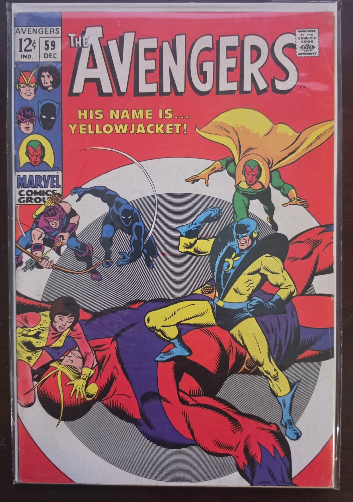 The Avengers #59 VG 1st App of Yellowjacket (Marvel Comics December 1968)