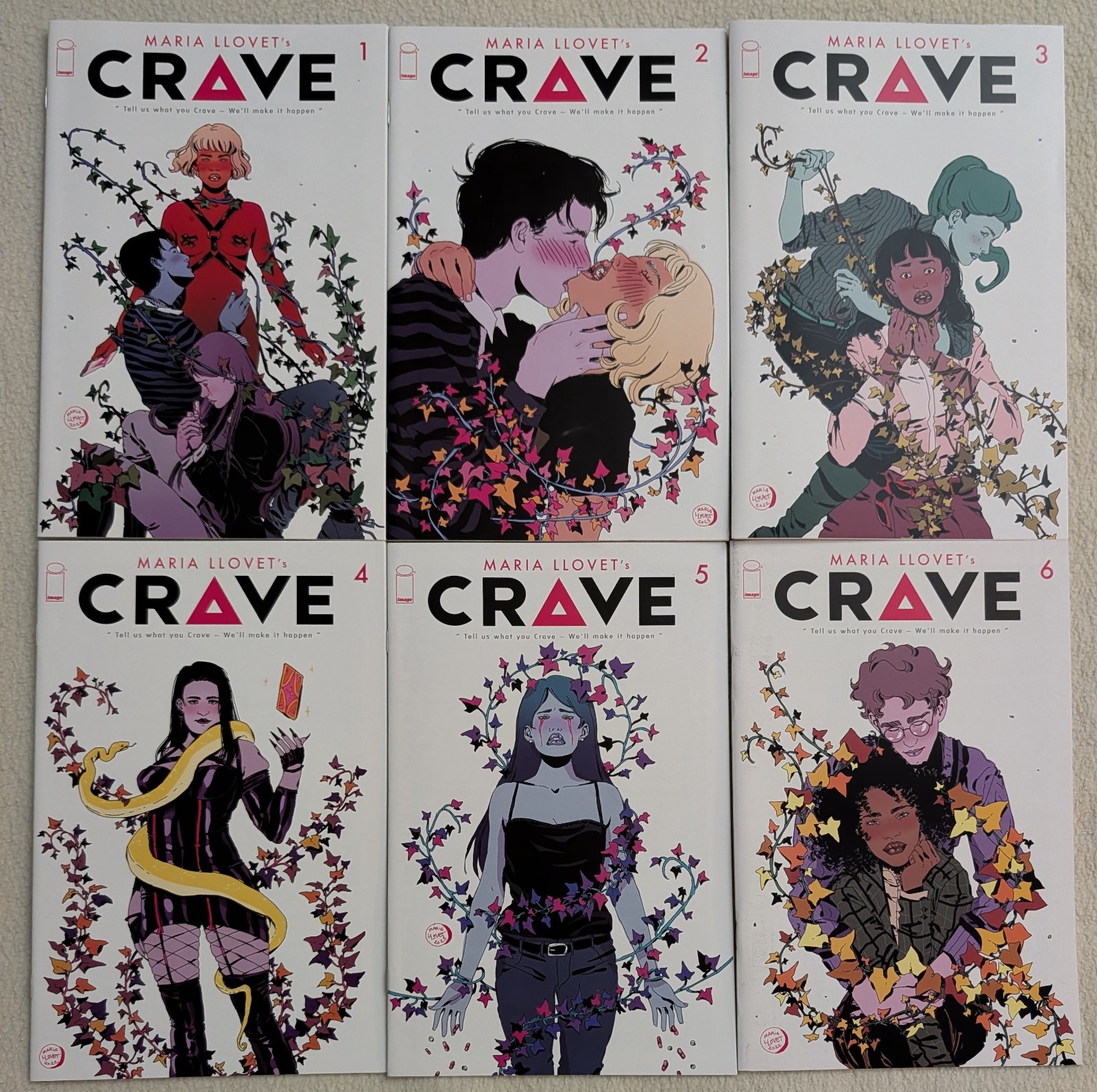 Crave #1-6 COMPLETE 🔥 | 2023 Maria Llovet (Image Comics) ADULTS ONLY