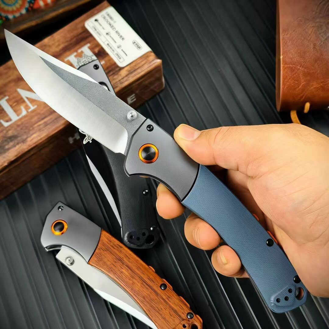 Benchmade CROOKED RIVER 15080-1 CPM-S30V Folding Knife With blue Benchmade CROOKED RIVER 15080-1 CPM-S30V Folding Knife With blue