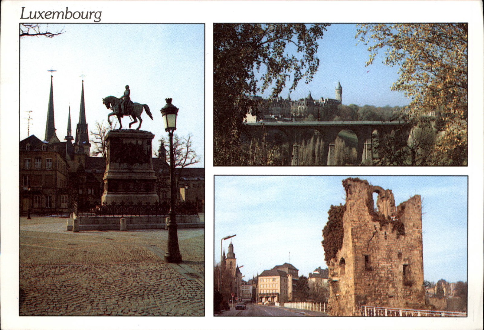 Luxembourg City Luxembourg Statue vintage postcard m243 Luxembourg City Luxembourg Statue vintage postcard m243