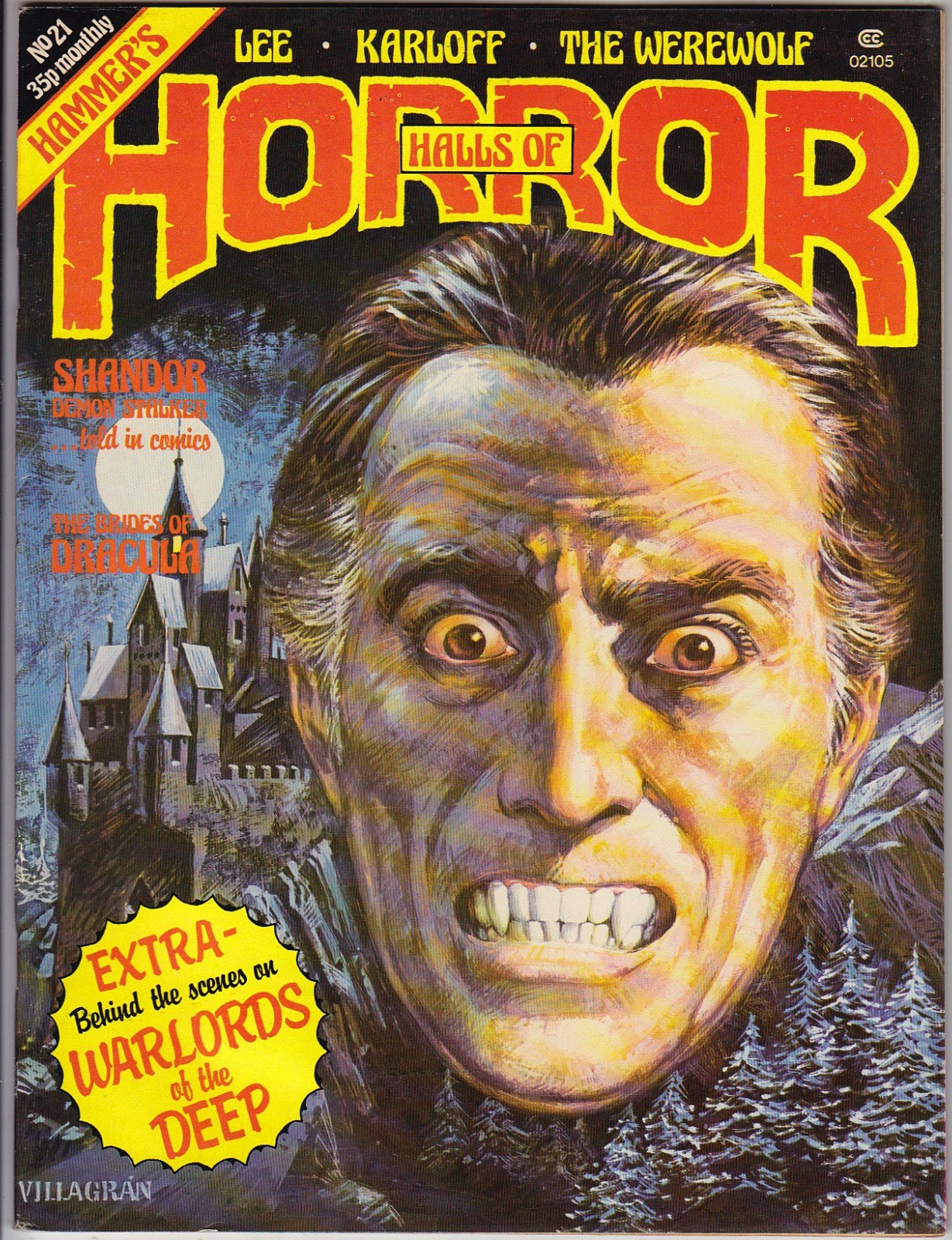 Hammer\'s Halls of Horror V2 #9, 1978, Bernie Wrightson Ricardo Villagrán VF 8.0