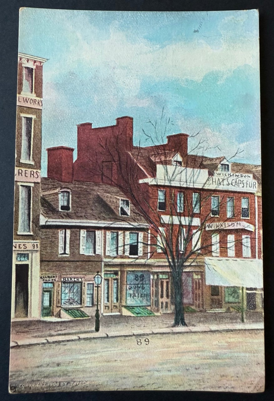 Philadelphia PA c.1908 Betsy Ross\' Historic Home  Wilkinson Taylor Postcard