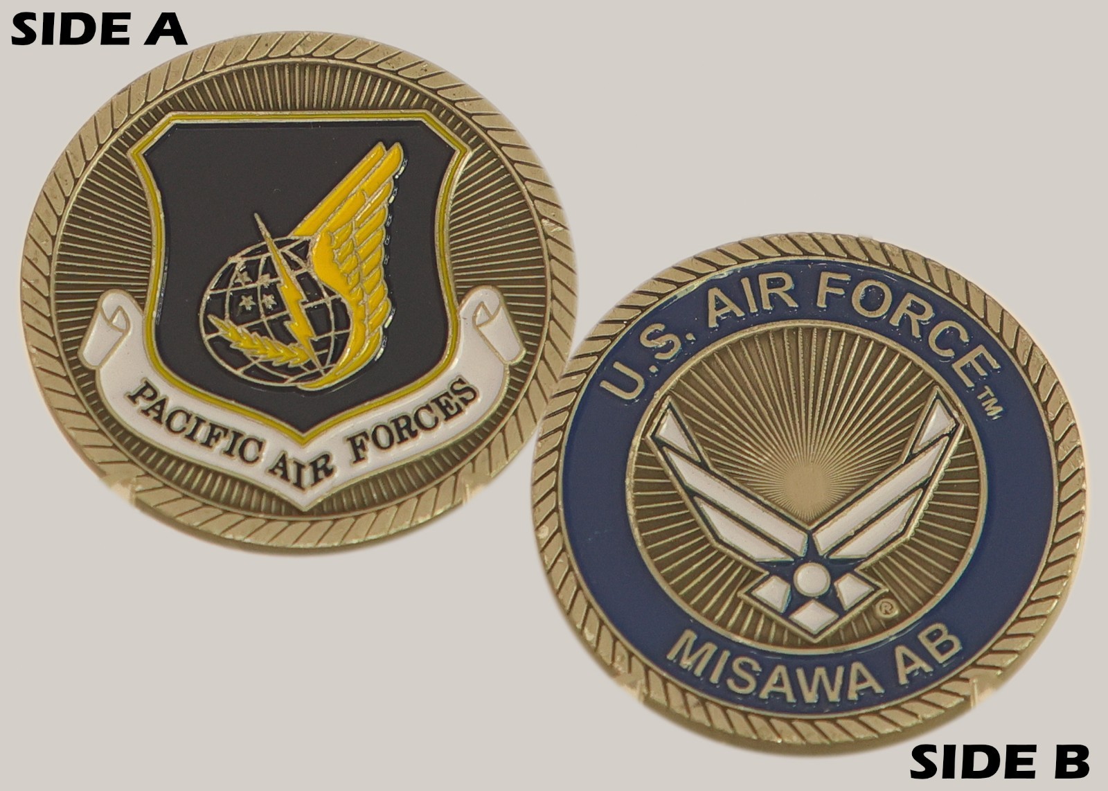 Pacific Air Forces Misawa AB USAF Challenge Coin  M#6