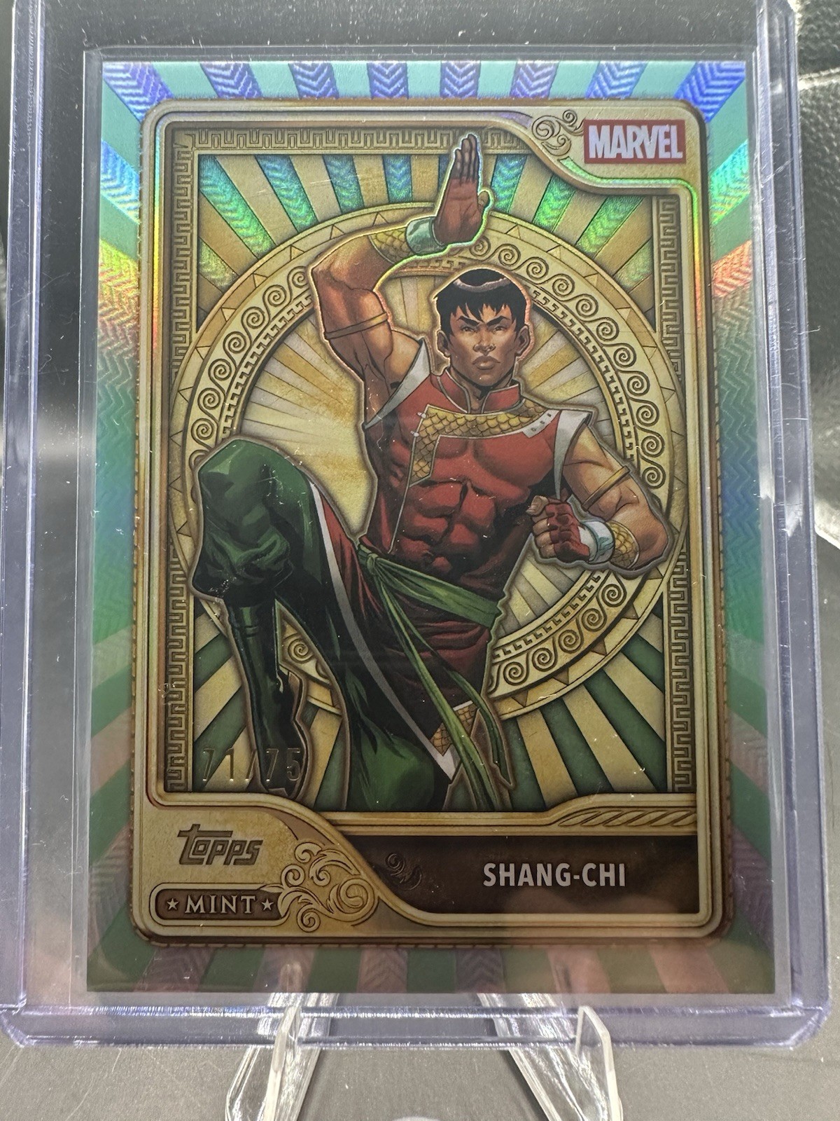 SHANG-CHI 2026 TOPPS MINT MARVEL GOLD SSP /50 Shang-Chi #77 SHANG-CHI 2026 TOPPS MINT MARVEL GOLD SSP /50 Shang-Chi #77