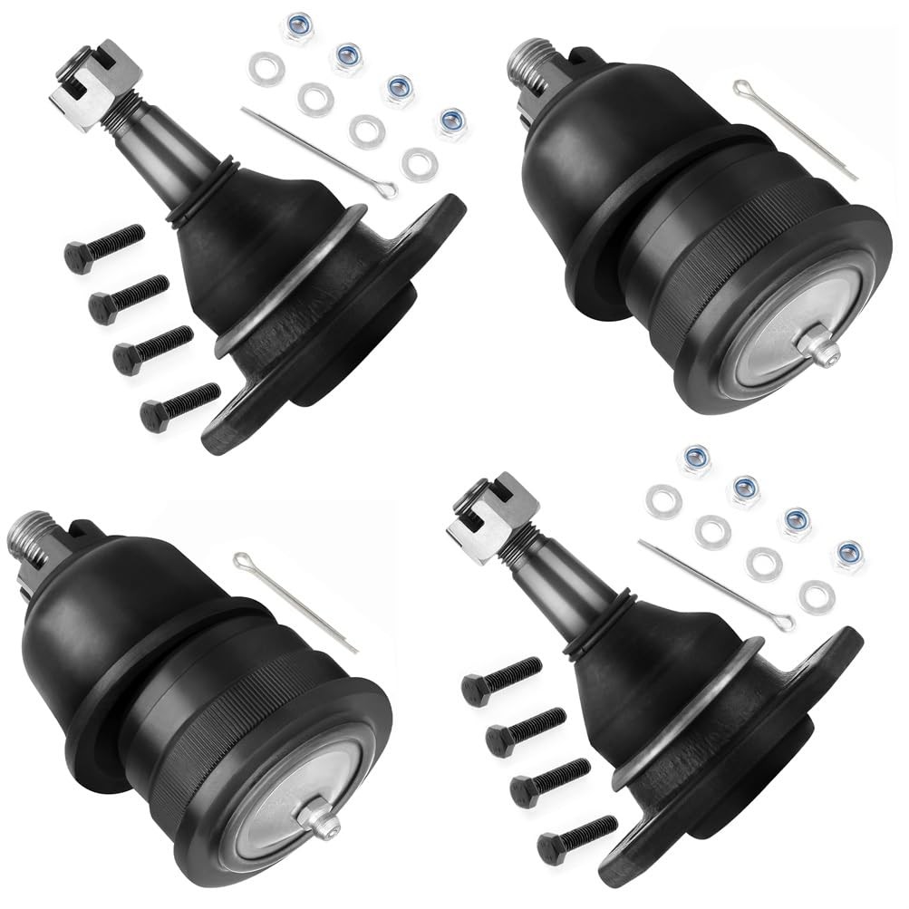 SCITOO 4pcs Front Suspension Kit Lower Upper Ball Joint Fit 1982-2003 For Chevy