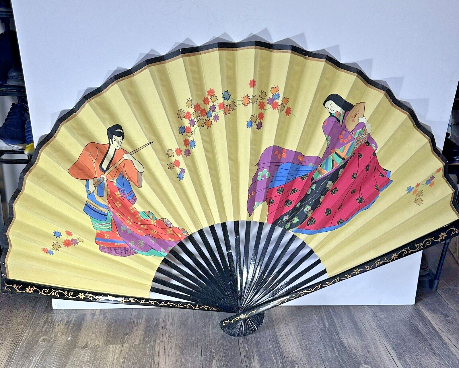 Vintage Japanese Folding Fan 49\
