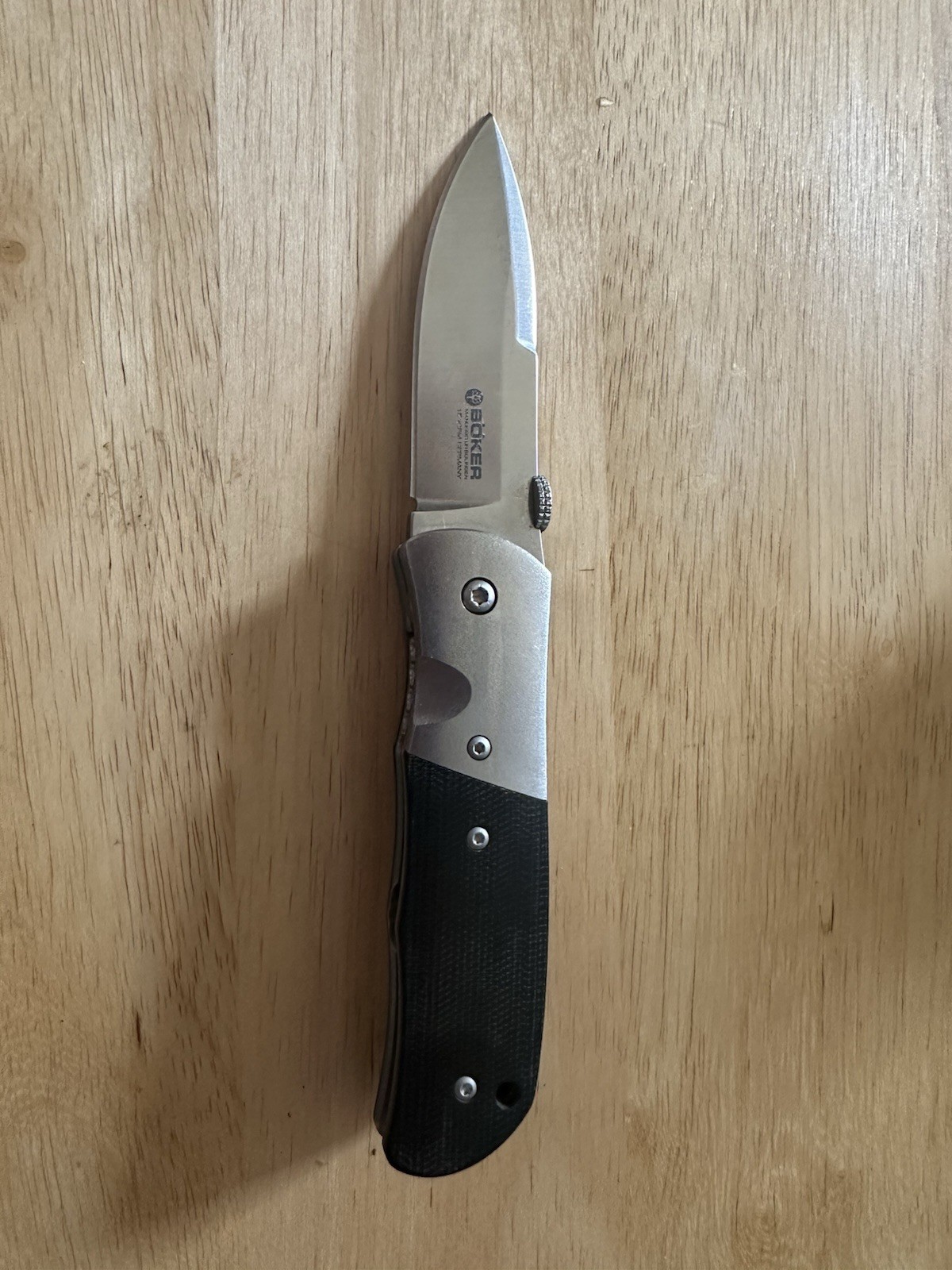Boker SD2 Liner lock Folder Micarta Titanium Discontinued