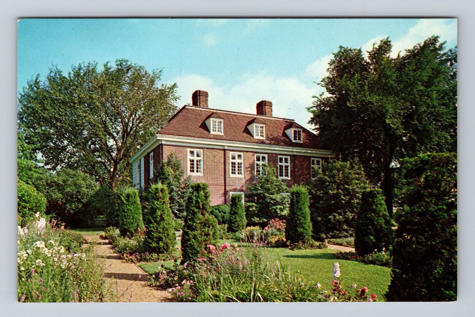 Morrisville PA-Pennsylvania, Pennsbury Manor, Outside, Antique Vintage Postcard