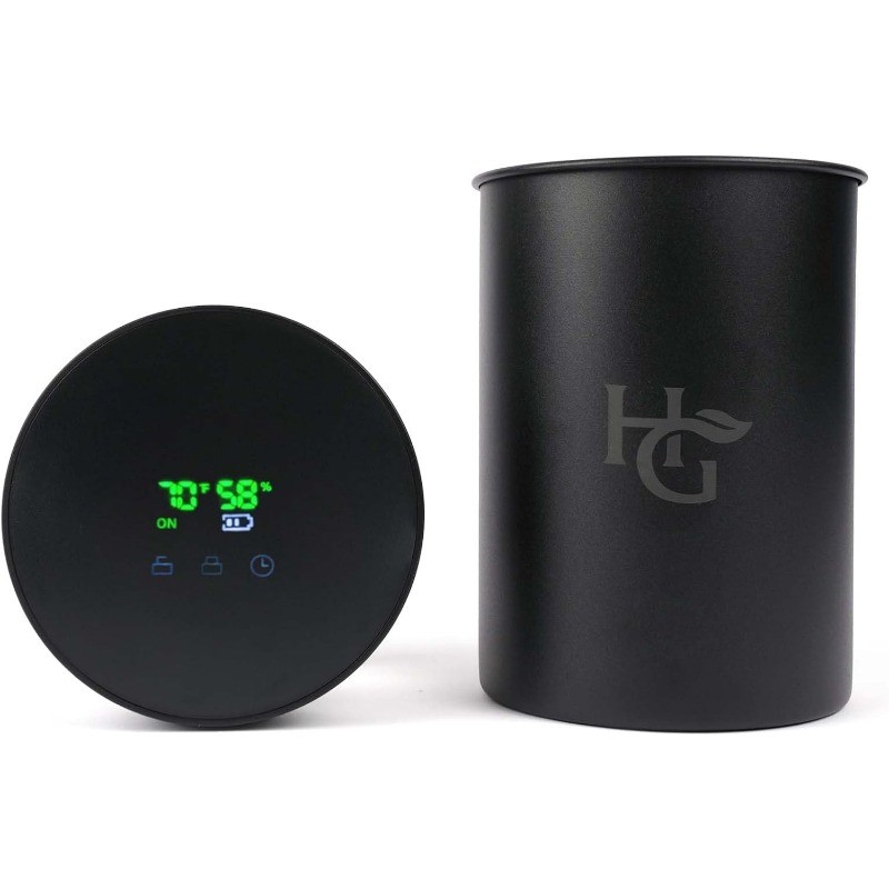 Auto-Cure Smart Jar and Vacuum Seal Curing Jar Built In Hygrometer (2 Liter)
